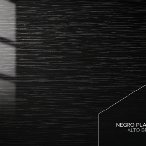 MELAMINA RH ALTO BRILLO NEGRO PLATINO