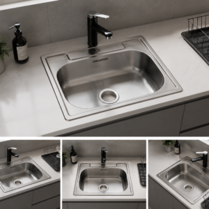 Lavaplatos De Sobreponer 53x43 Cm Inox-Lv3609-Challenger