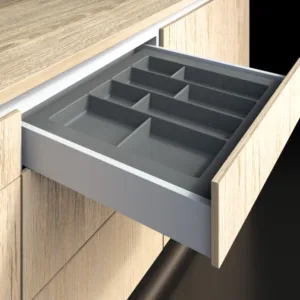Cubiertero organizador plástico gris serie A2 530X480X50 mm