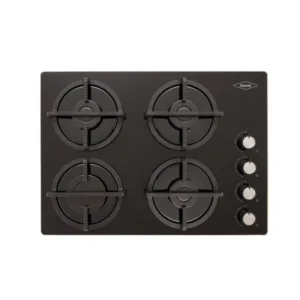 Estufa Empotrable 4 Puestos 60x43 cm de Cristal Haceb Gas Natural CCR60-F4P-SBF028 Negro Haceb