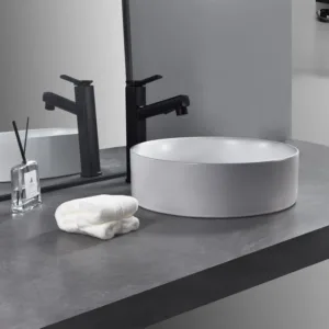 Lavamanos Cerámico Circular Mate Blanco Sensi Dacqua